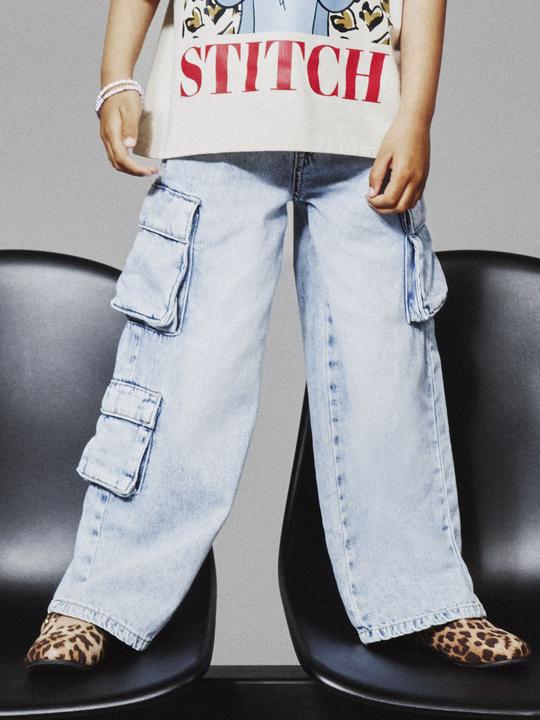 Actual product image Name it NKFBELLA WIDE CARGO JEANS 8772-BE NOOS (164)