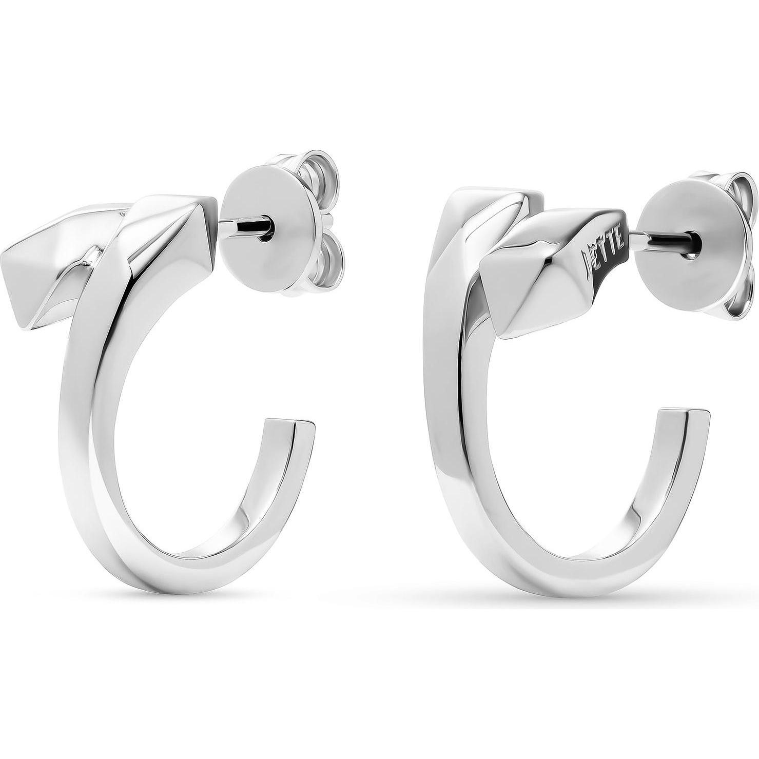 Jette, Ohrringe, Creolen CHUNKY, (925er Silber)