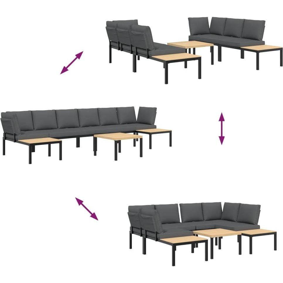 Thumbnail - VidaXL, Gartenlounge, Ethereal Elderberry