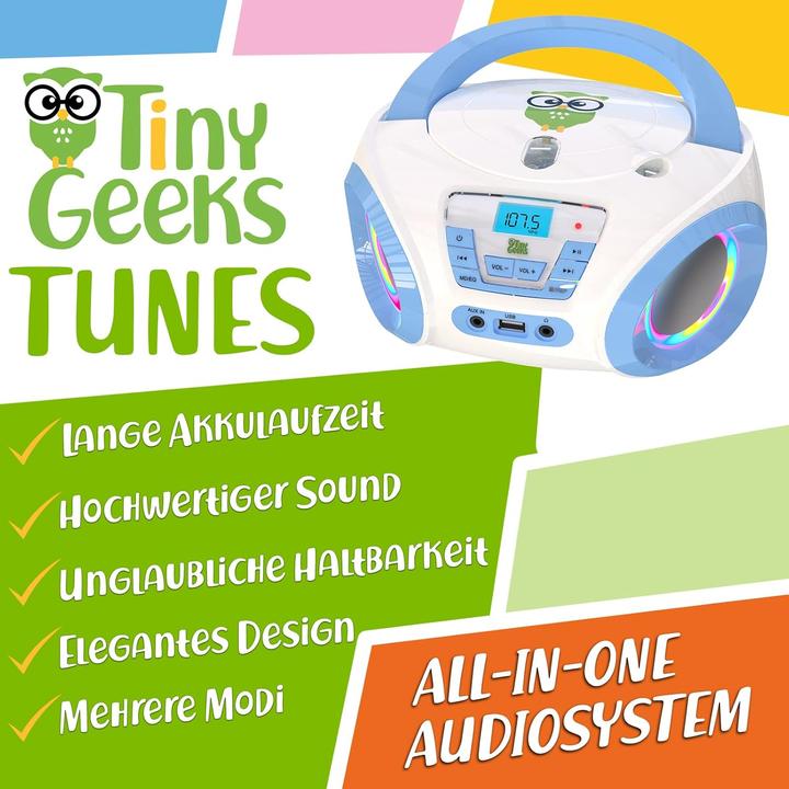Produktbild TinyGeeks Tunes CD-Player für Kinder