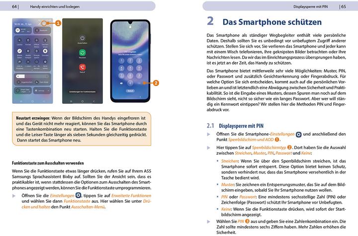 Actual product image Schmid:Samsung Galaxy A55 - For beginners (German, Anja Schmid, 2024)