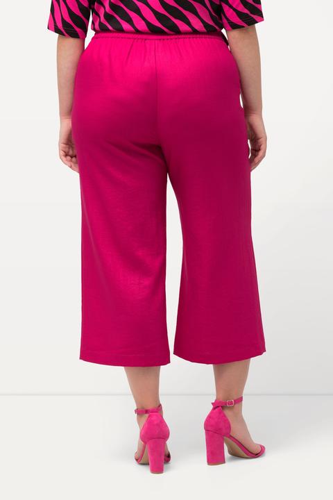 Image du produit Ulla Popken Jupe-culotte longueur mollet, jambe large et taille élastique (48)