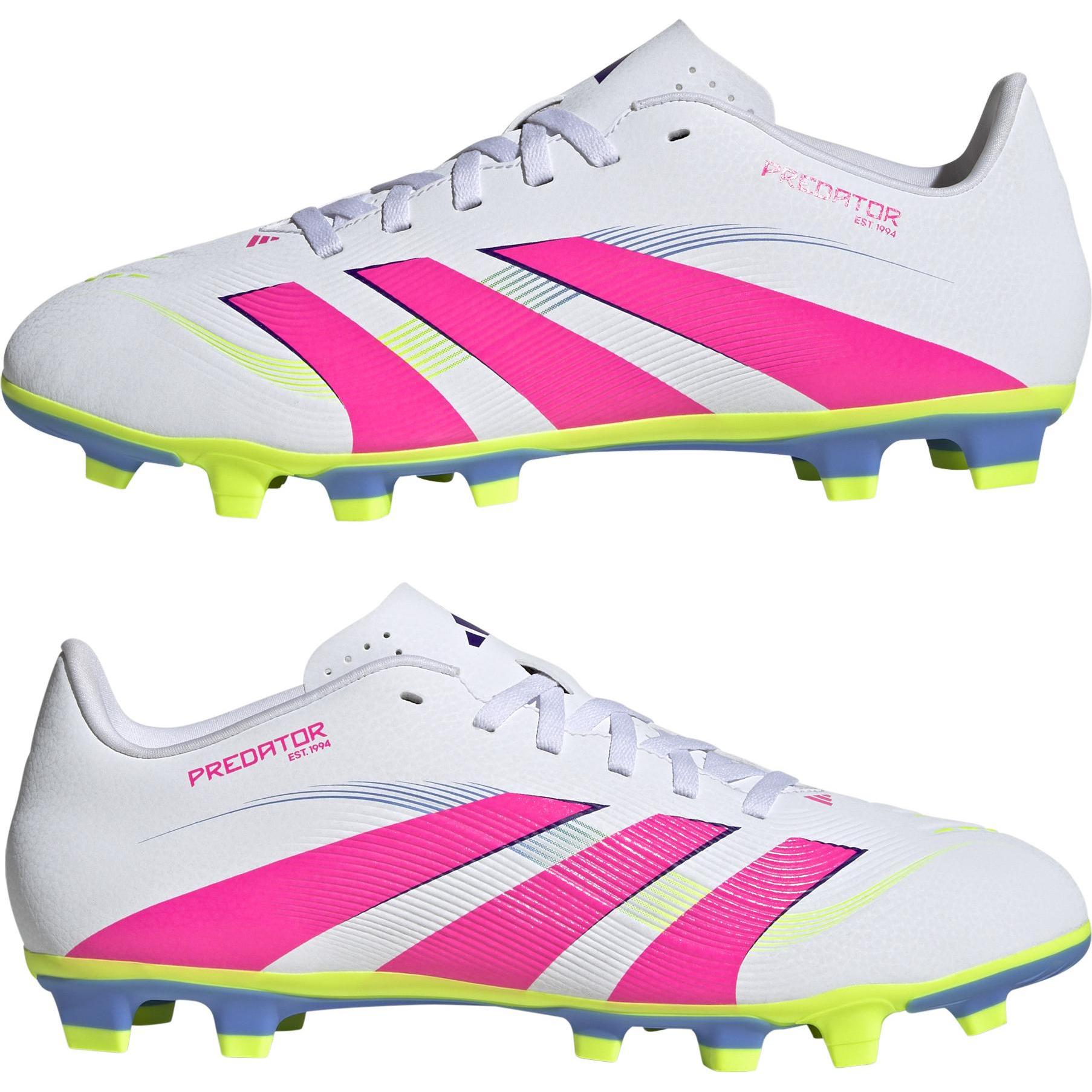 adidas, Chaussures de football, Predator Club FG/MG (41 1/3), Blanc