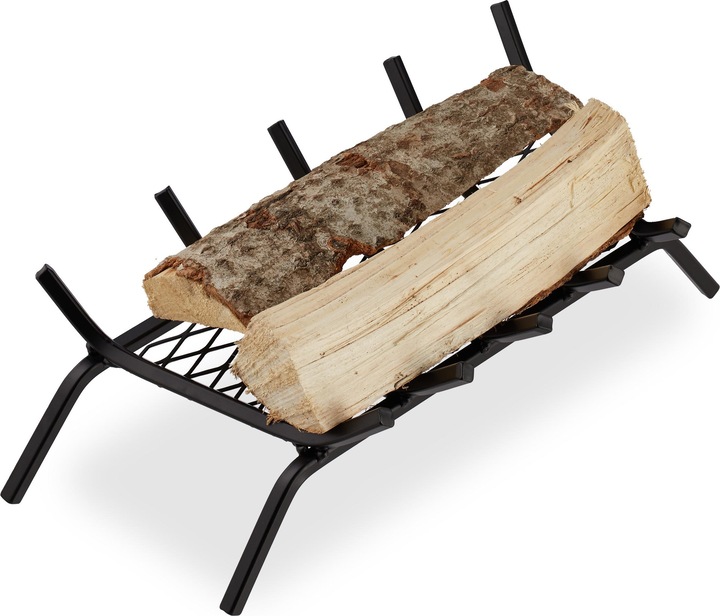Immagine prodotto Relaxdays Brucialegna da camino con 4 piedi (58 x 28 x 16 cm)