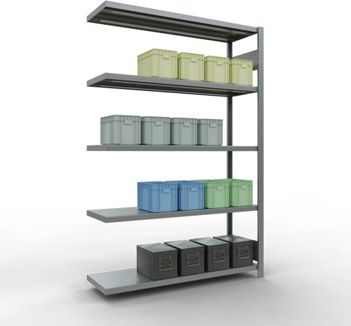 Immagine prodotto Schulte Lagertechnik MULTIplus250 sistema di alloggiamento aggiuntivo senza bulloni con bulloni di lunghezza