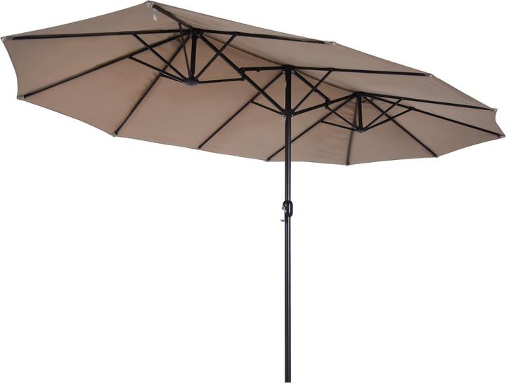 Produktbild Outsunny Marktschirm mit Handkurbel (2.70 m)