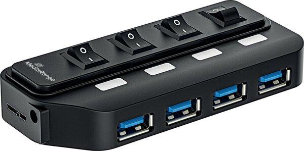 Actual product image MediaRange MRCS504 Stroke (USB-A, 4 Ports)
