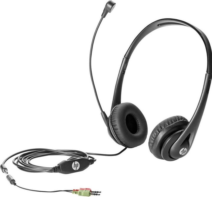 HP Business V2 Computer Over Ear Headset kabelgebunden Schwarz Mikrofon-Rauschu (Kabelgebunden)