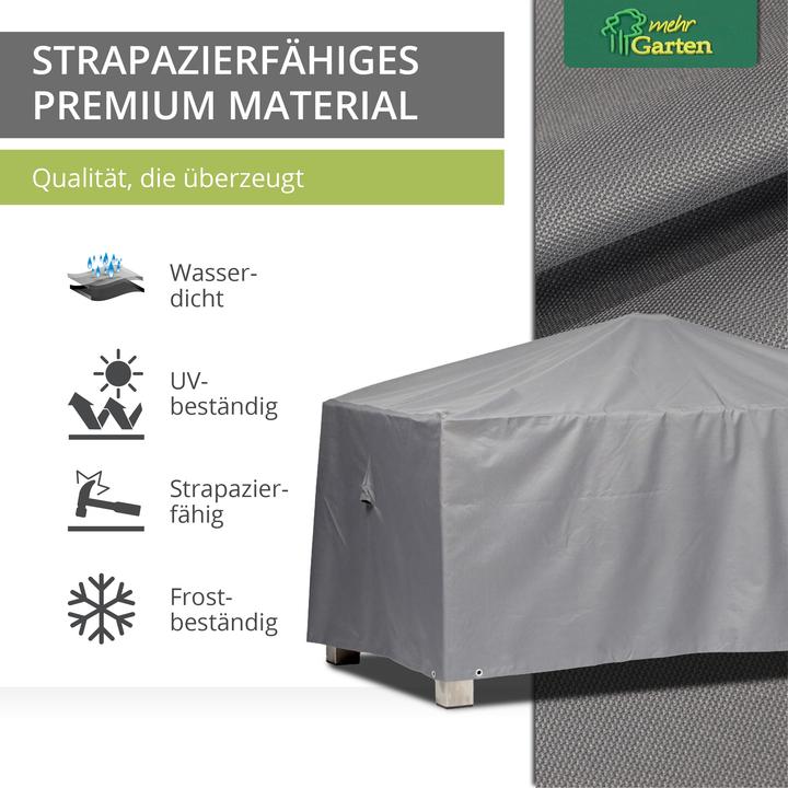 Actual product image Mehr Garten Protective cover for rectangular garden table | 105 x 105 x 71 cm | Oxford woven polyester