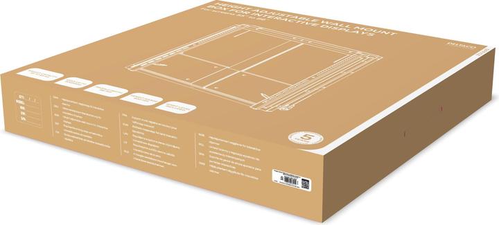 Produktbild Deltaco ARM-0800 (Wand, 75", 65 kg)