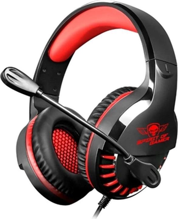 Spirit Of Gamer Casque Micro Gamer Filaire Pro-H3 (Noir/Rouge) (Cable)