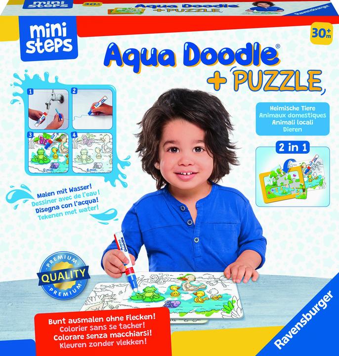 Produktbild Ministeps Aqua Doodle Puzzles: Heimische Tiere (6 Teile)
