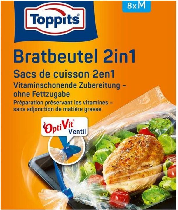 Produktbild Toppits Bratbeutel 2in2 (8x)