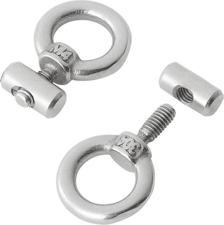 Actual product image ProPlus End stopper for keder rail 6 - 8 mm stainless steel
