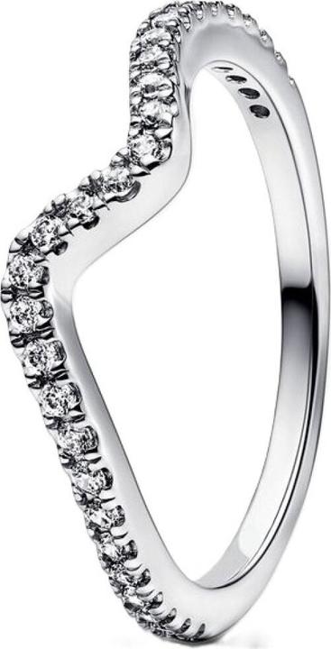 Actual product image Pandora Sparkling Wave Ring (52, 925 Silver)