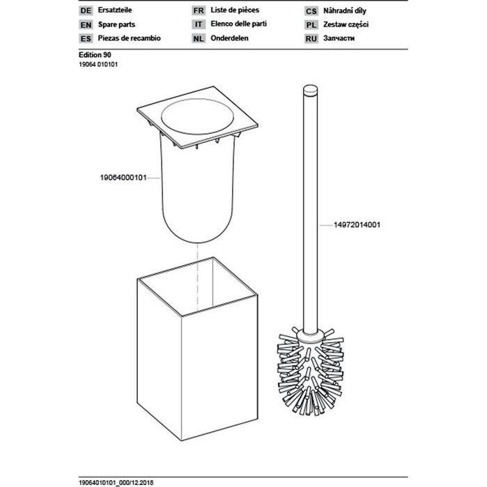 Thumbnail - Keuco, Toilettenbürste, Edition 90 Toilettenbürstengarnitur