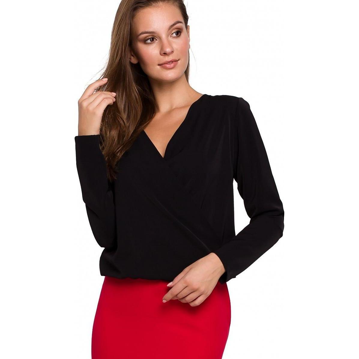 Makover, Bluse, Bluse, Schwarz, (XXL)