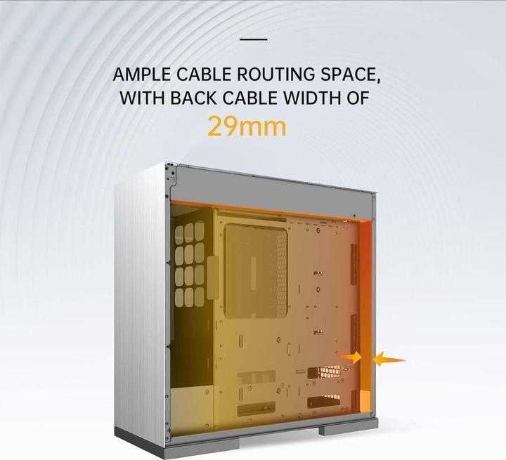 Actual product image Geometric Future Future M8 Dharma Mid tower Pc behuizing, verticaal luchtkanaalontwerp, USB 3.1 type C, GEO-M8-DHA (ATX, E-ATX, mATX, Mini-ITX)