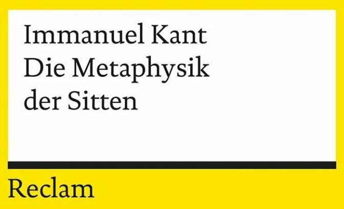 Actual product image Die Metaphysik der Sitten (German, Immanuel Kant, 1990)