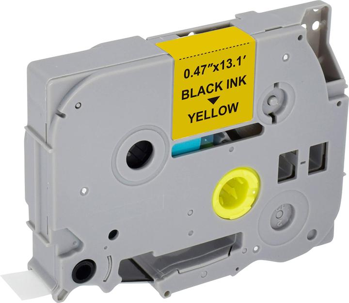 Produktbild MediaRange Schriftbandkassette schwarz auf gelb 4m x 12mm (1.20 cm, Gelb, Schwarz)