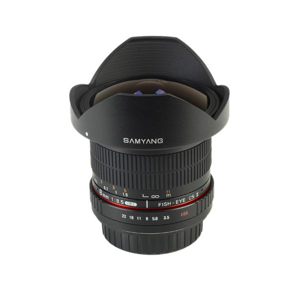 Image du produit Samyang 8mm f/3.5 Asph IF MC Fisheye CSII DH, Canon EF (Canon EF-S, APS-C / DX)