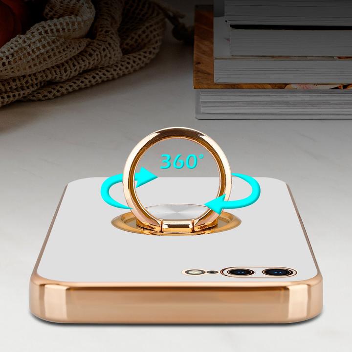 Immagine prodotto Cadorabo Custodia per Apple iPhone 7 PLUS / 7S PLUS / 8 PLUS in TPU con protezione della fotocamera e anello (Apple iPhone 7 Plus, Apple iPhone 7s Plus)