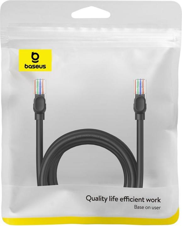 Image du produit Baseus Câble réseau Ethernet CAT5, 5m (noir) (PVC, CAT5, 5 m)
