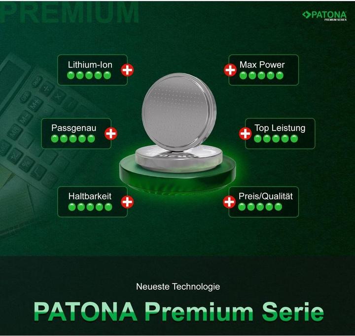 Produktbild Patona Batteries Replacement Lithium 3V CR2032 10Pack (10 Stk., CR2032, 240 mAh)