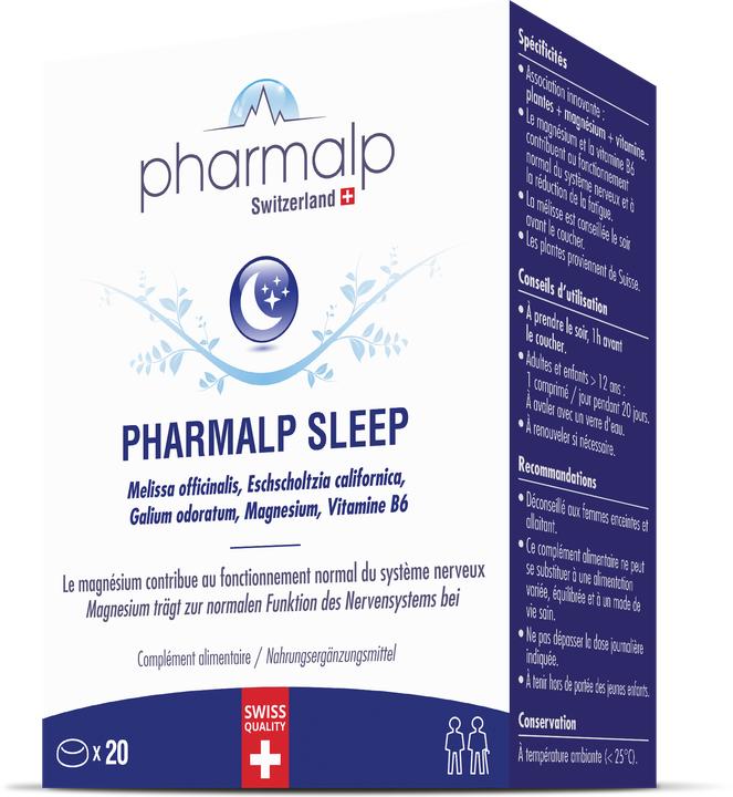 Immagine prodotto Pharmalp Compressa SLEEP (20 Pezzo/i, Pillole, 35 g)