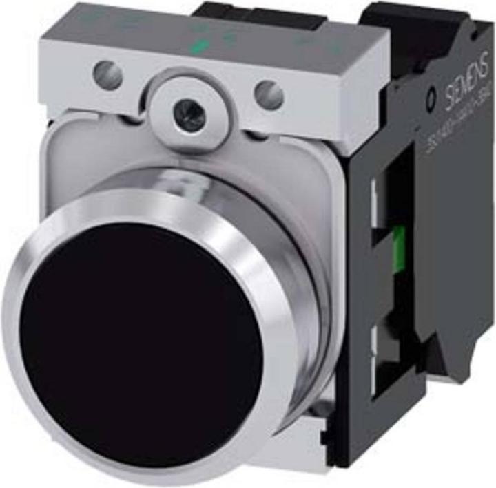 Actual product image Siemens Push-button 1f bw rnd Ř22mm 1S 3SU1150-0AB10-3BA0