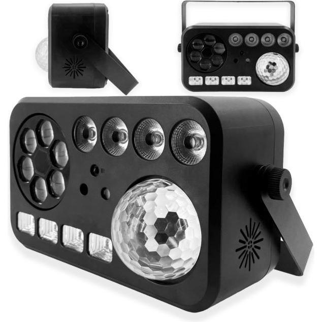 Light4Me PARTY V mehrfache Lichteffekt LED RGBW-UV 6 (LED), Faro, Multicolore