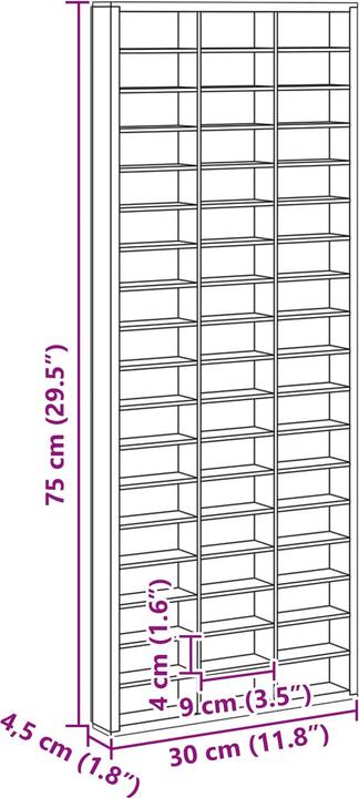 Produktbild vidaXL Wanddisplay-Case