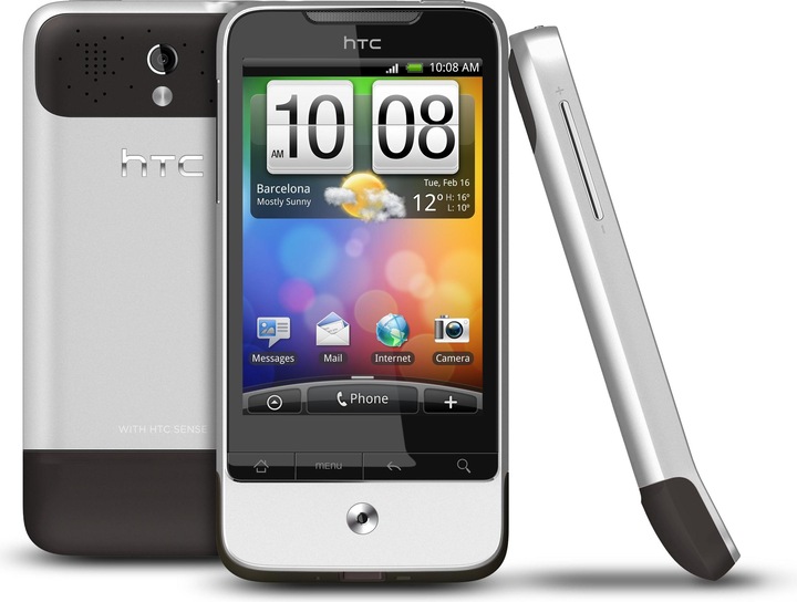 Actual product image HTC Legend - Aluminium - Multilingual (384 GB, 3.20", 5 Mpx, 3G)