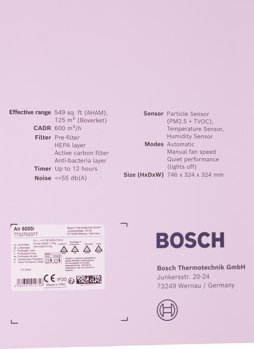 Produktbild Bosch Home Comfort Air 6000i (125 m²)