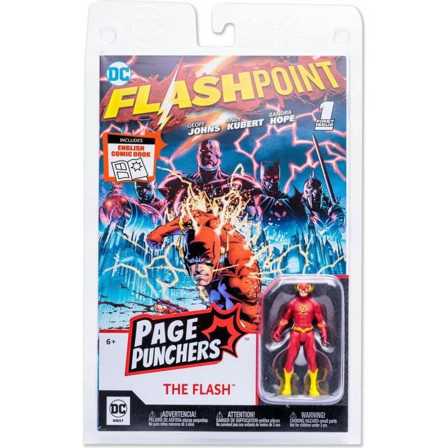 Thumbnail - McFarlane DC - The Flash - Figurine Page Punchers 8cm et Comic "Flashpoint" (UK)