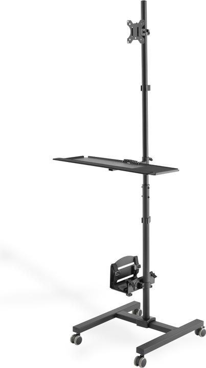 Image du produit Digitus Poste de travail mobile muni d’un réglage en hauteur individuel (Barre, 32", 8 kg)