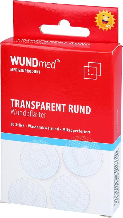 Actual product image Axisis WUNDmed wound plaster round transparent Ø 2,5 cm, 20 pcs. plasters (20 x)