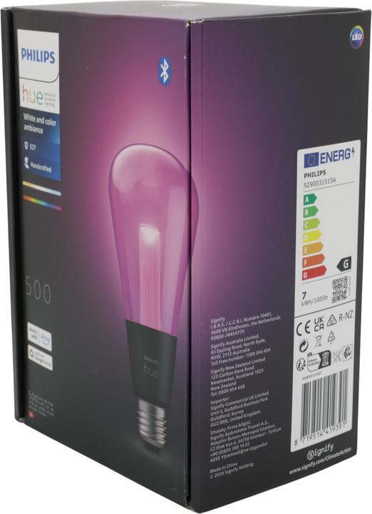 Actual product image Philips Hue White & Color Ambiance Lightguide Giant Edison (E27, 500 lm, 1 x)