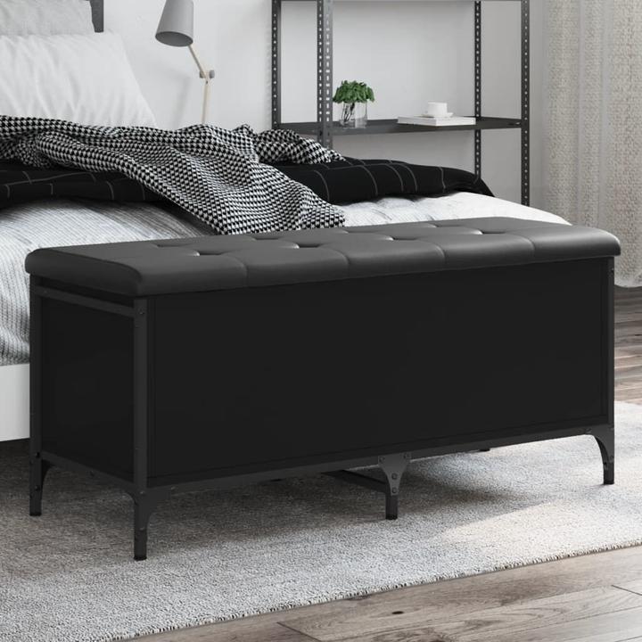 Image du produit VidaXL Banc avec espace de rangement Noir 102x42x45 cm (42 cm)