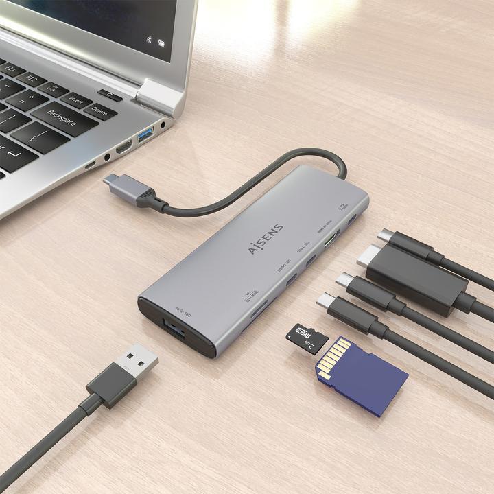 Produktbild Aisens ASUC-7P031-GR (USB-C, 7 Ports)