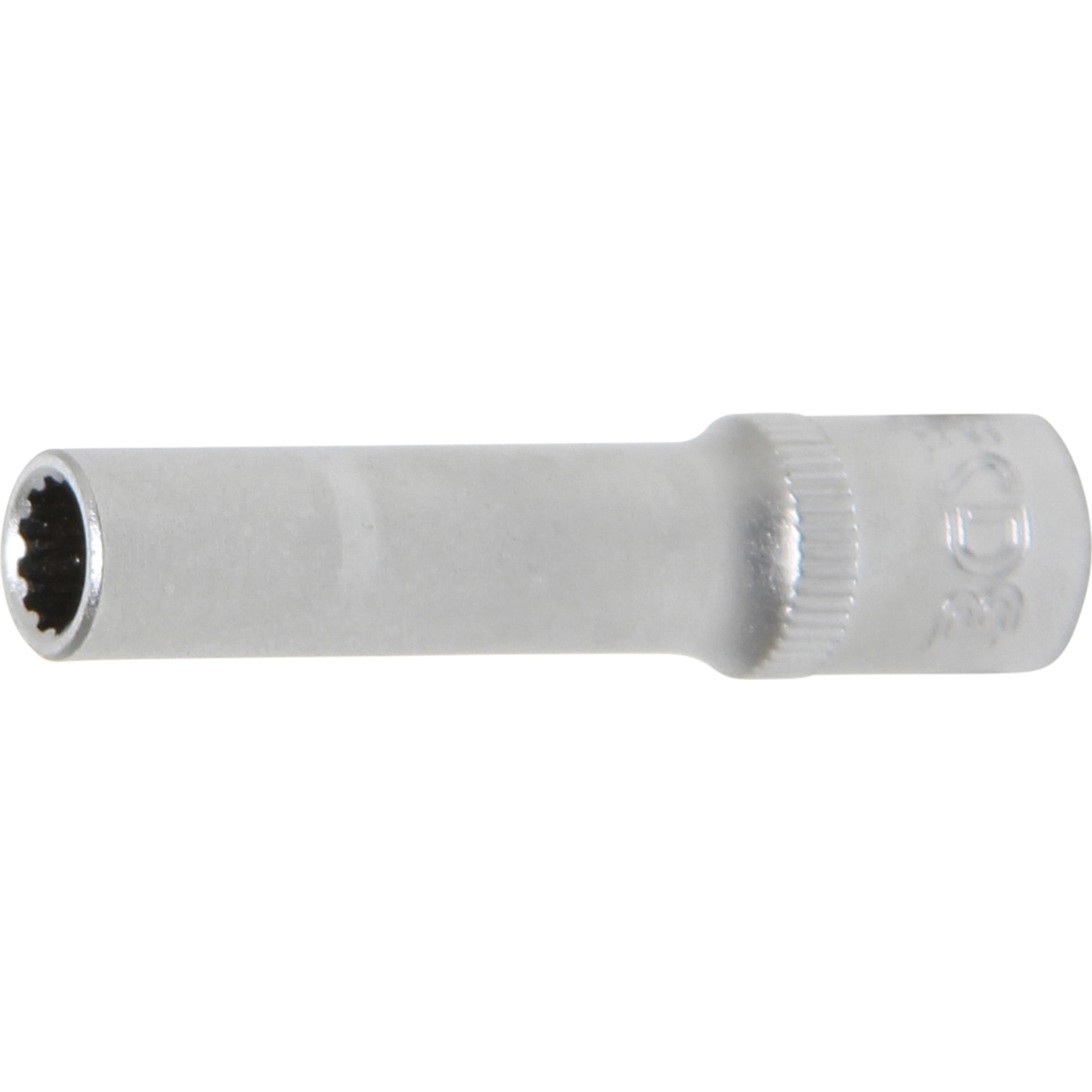 BGS, Steckschlüssel + Stecknuss, Steckschlüssel-Einsatz Gear Lock, tief Antrieb Innenvierkant 6,3 mm (1/4") SW 6 mm (6 m...