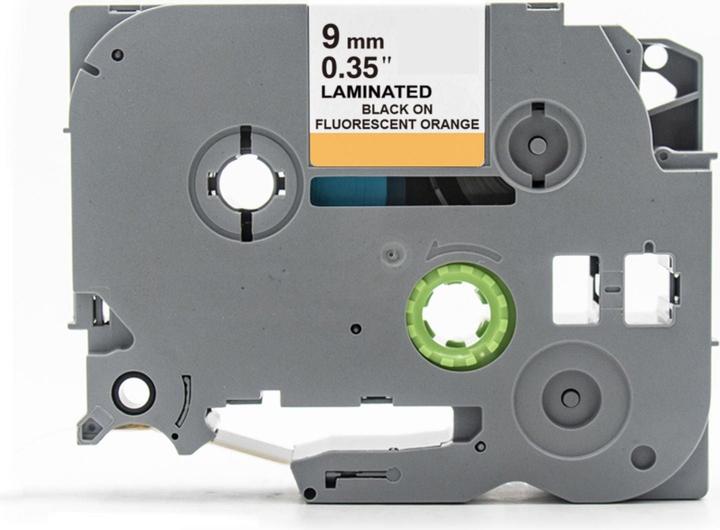Actual product image Hermex Alternatives Etikettenband zu Brother TZe-B21 Beschriftungsband (0.90 cm, Black, Orange)