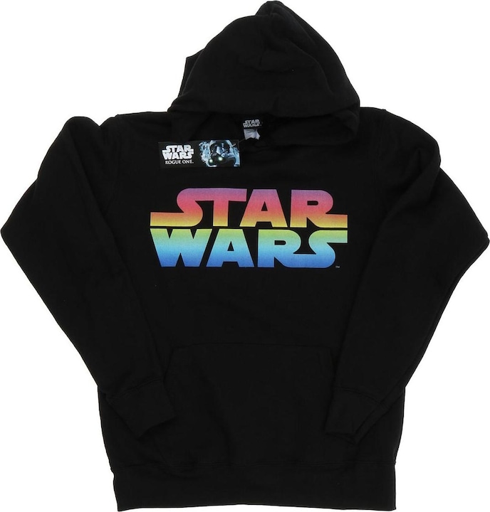 Immagine prodotto Star Wars Rainbow Logo Felpa con Cappuccio Donna (XS)