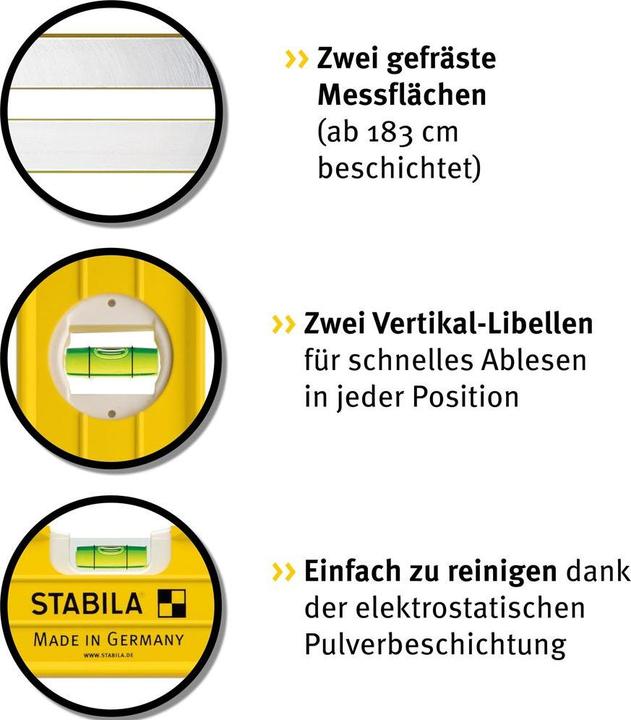 Actual product image Stabila Spirit level type 1962 (200 cm)
