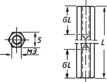 Produktbild Velleman STAHL-ABSTANDSBOLZEN 15 mm - M2.5