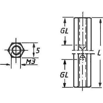 Velleman STAHL-ABSTANDSBOLZEN 15 mm - M2.5, Elektronikzubehör + Gehäuse