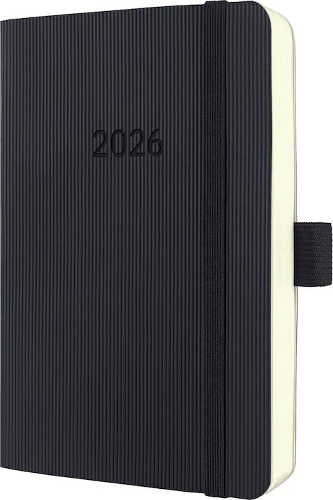 Sigel Tageskalender 2026 C2621 1T/1S schwarz 14x9.3cm (German)
