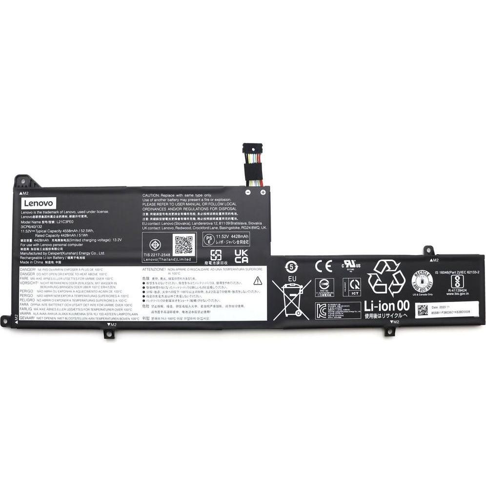 Lenovo Laptop Battery 3C 52.5Wh 11.52V L21C3PE0 CP/C (3 Zellen), Notebook Akku