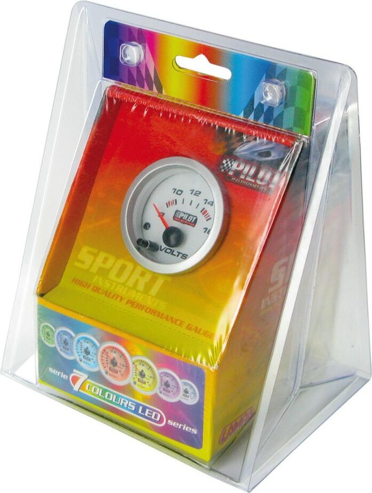 Image du produit Lampa Instrument Voltmètre - 52 mm - LED 7 couleurs