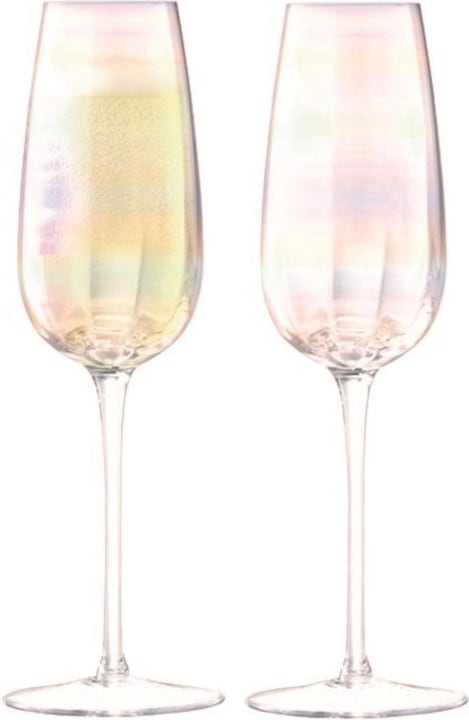 Image du produit LSA Set de 2 coupes à champagne Pearl 250ml nacre (25 cl, 2 Verres, Flûtes à champagne)